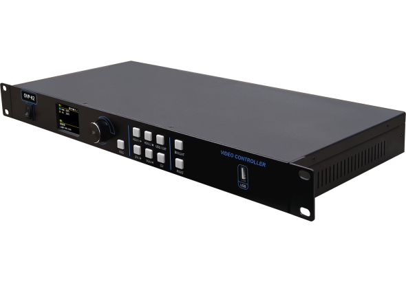 仰邦OVP-K2单画面视频处理器，主板集成2千兆网口发送卡，支持U盘播放功能。