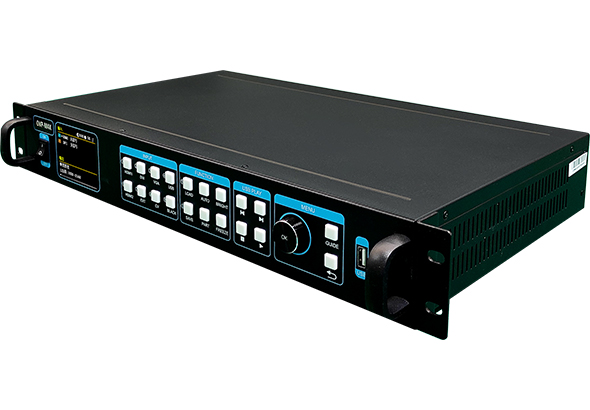 仰邦OVP-M4X单画面视频处理器，8千兆网口，支持U盘播放功能，标配无线WiFi，支持手机APP无线控制