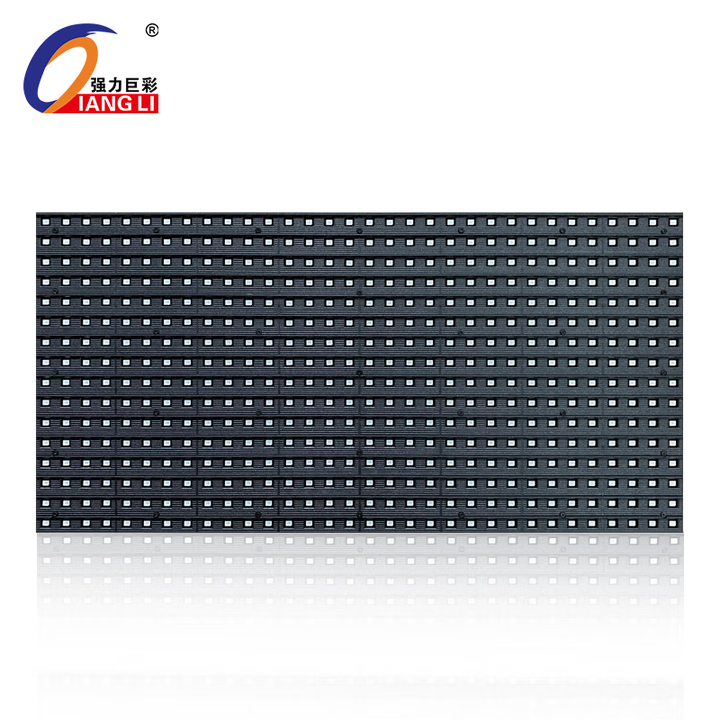 强力巨彩全户外防水高亮P10表贴单红单元板，门头红色走字电子LED显示屏