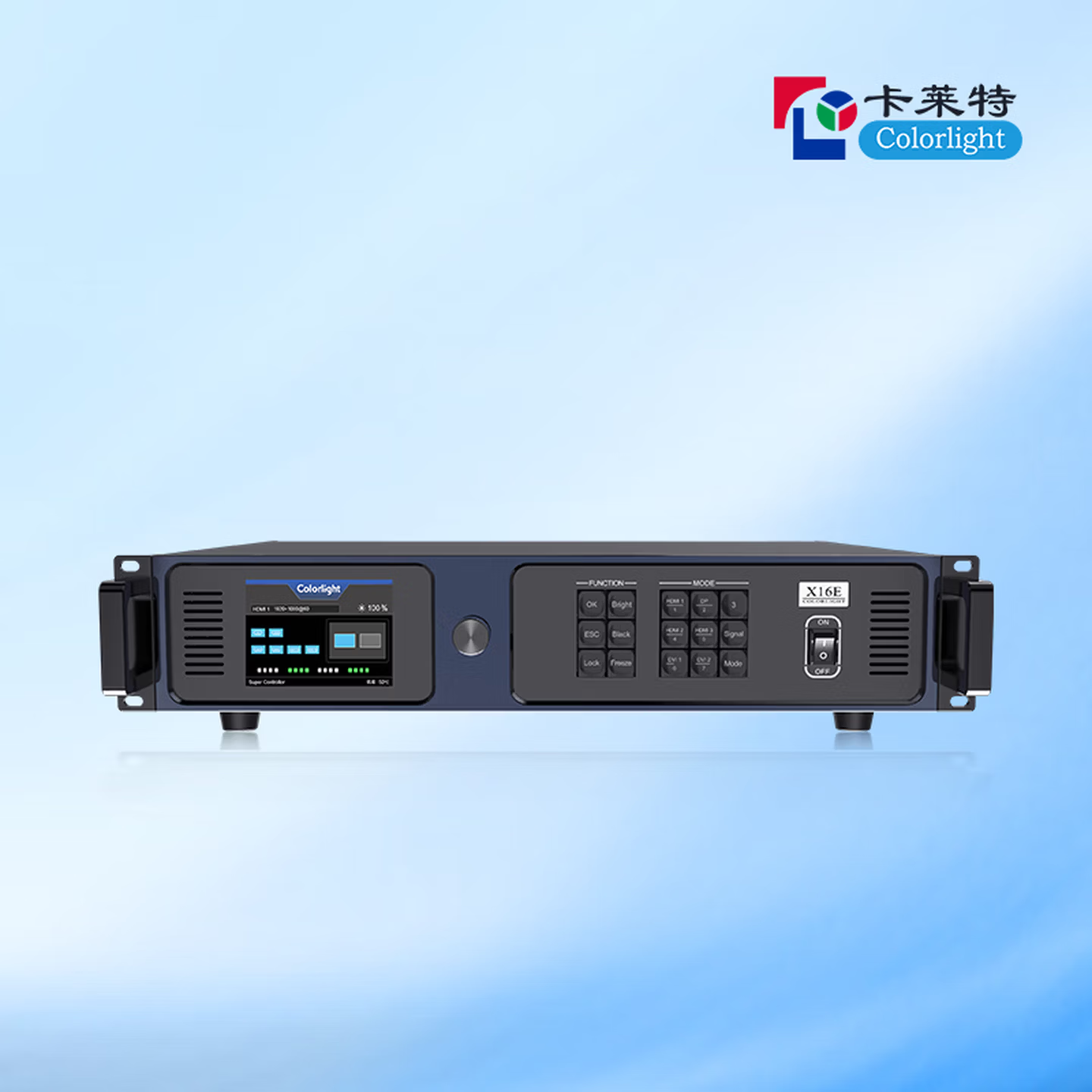卡莱特X16E专业主控，LED视频控制器16路千兆网口4K多画面视频处理器